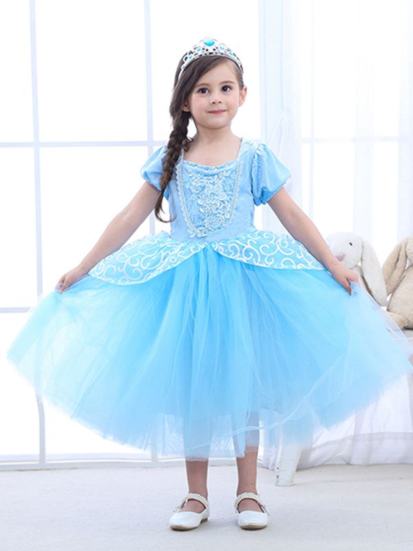 little girl in princess dress