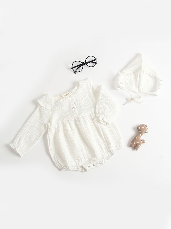 muslin baby romper