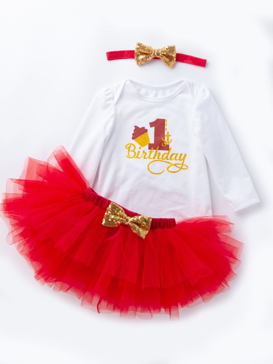 infant red tutu skirt