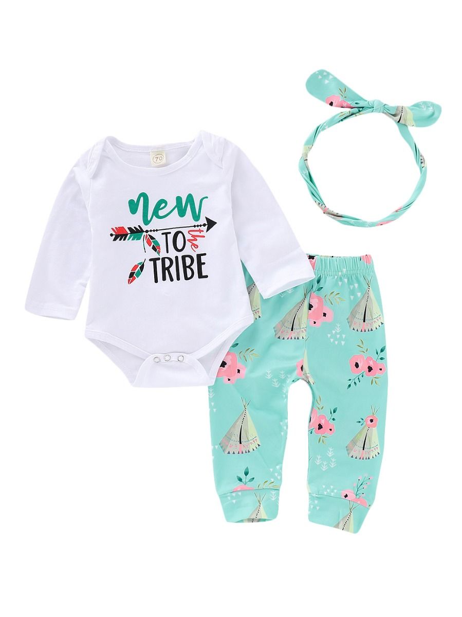 new to the tribe baby outfit