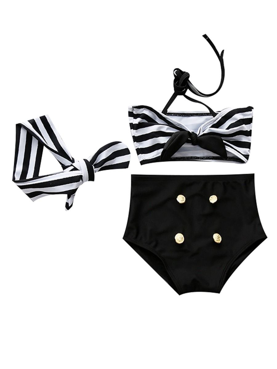 3 piece bikini set headband