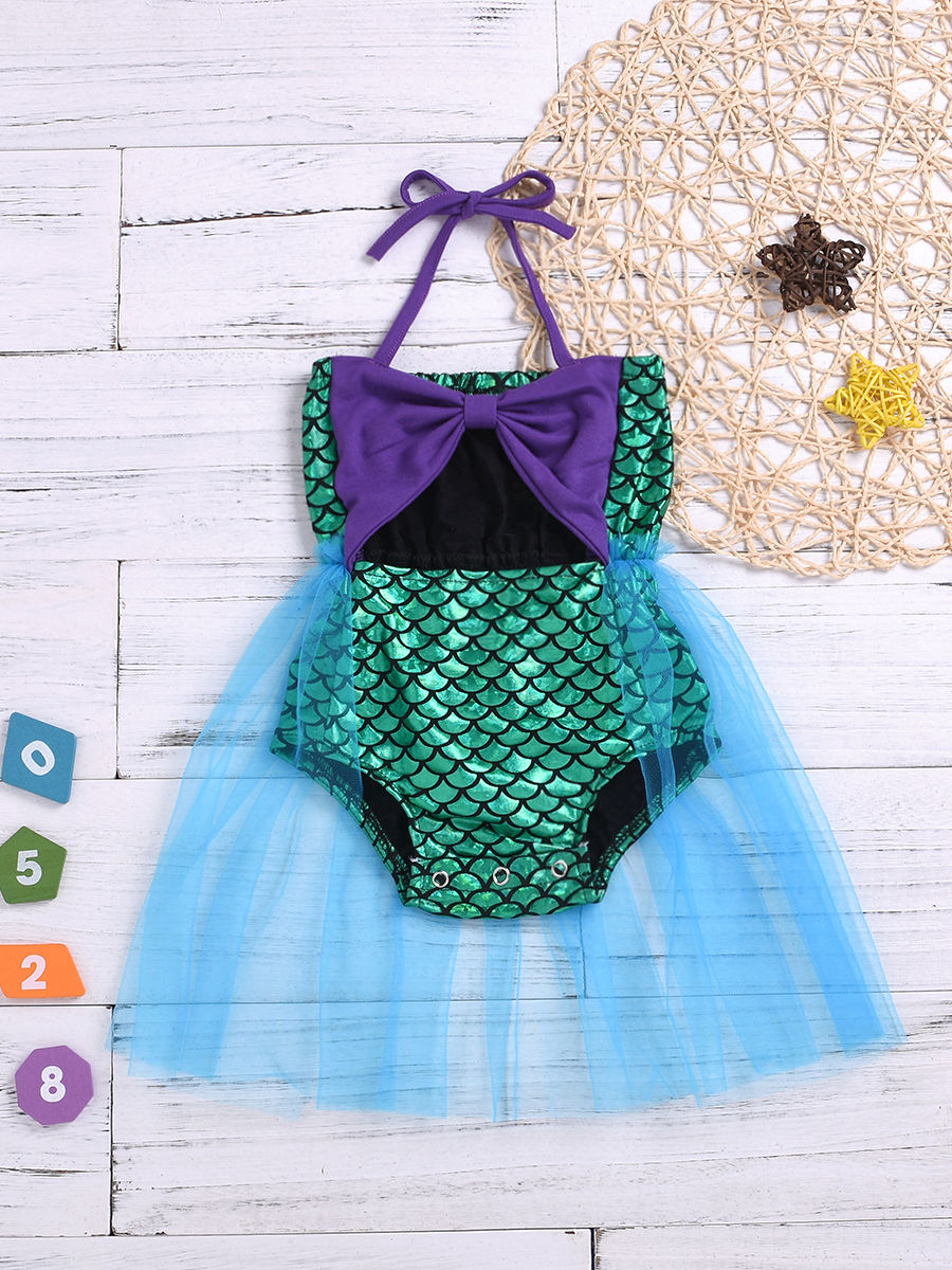 mermaid style dress for little girl