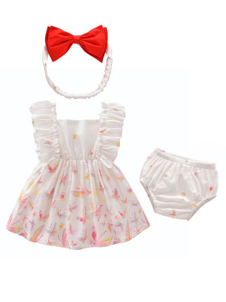 baby girl clothes with butterflies