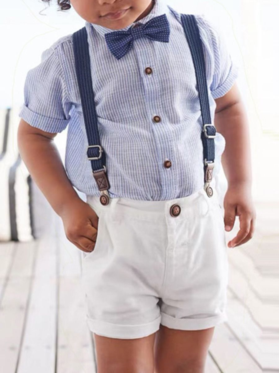 bow tie and suspenders