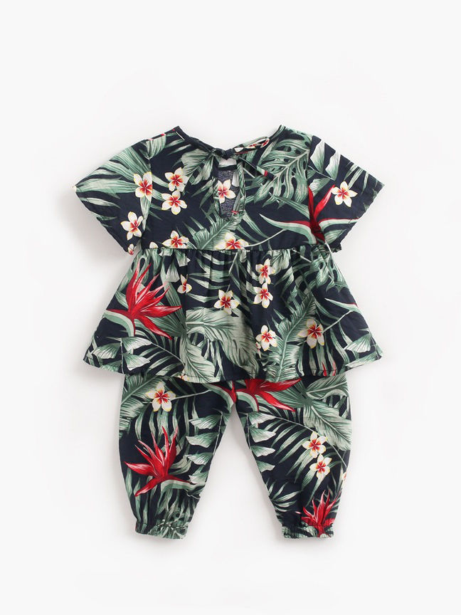baby girl tropical outfit