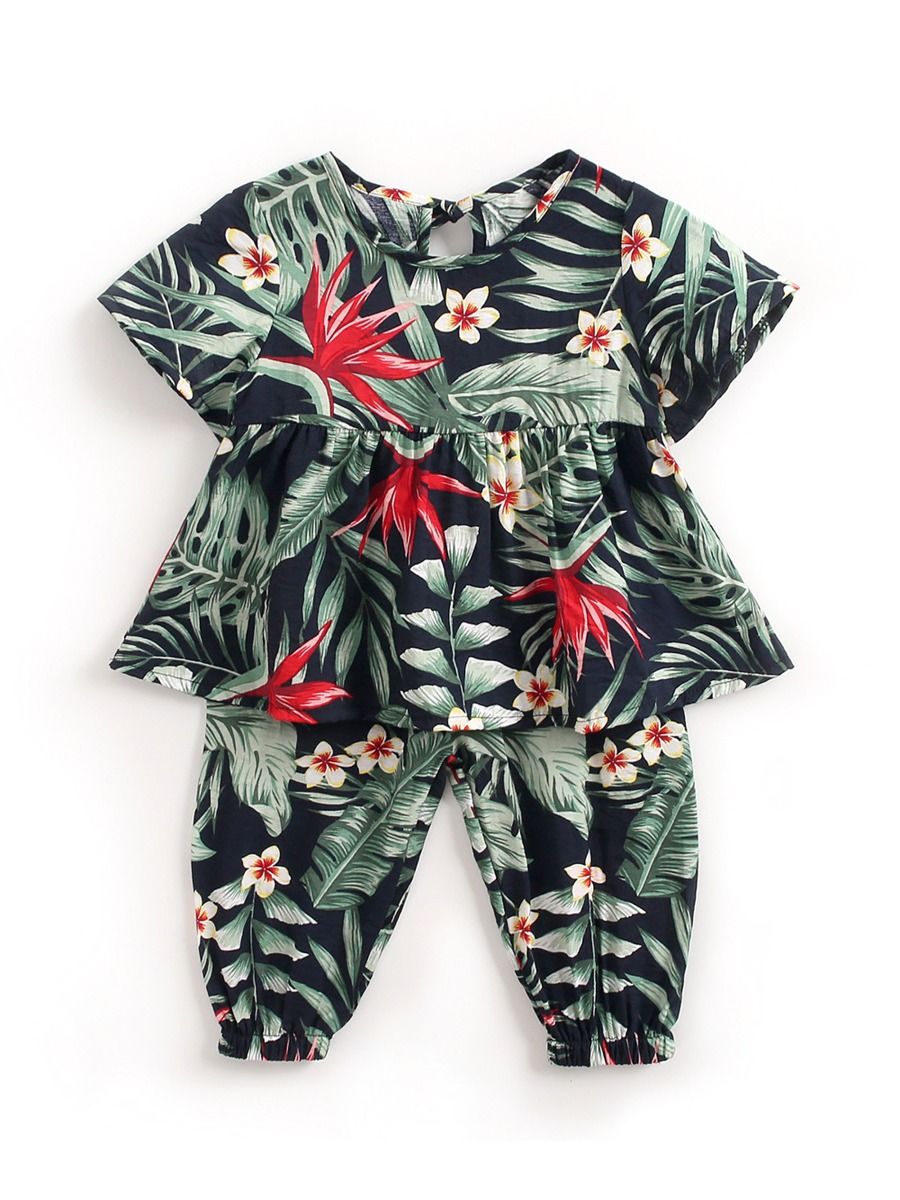 tropical baby girl outfit