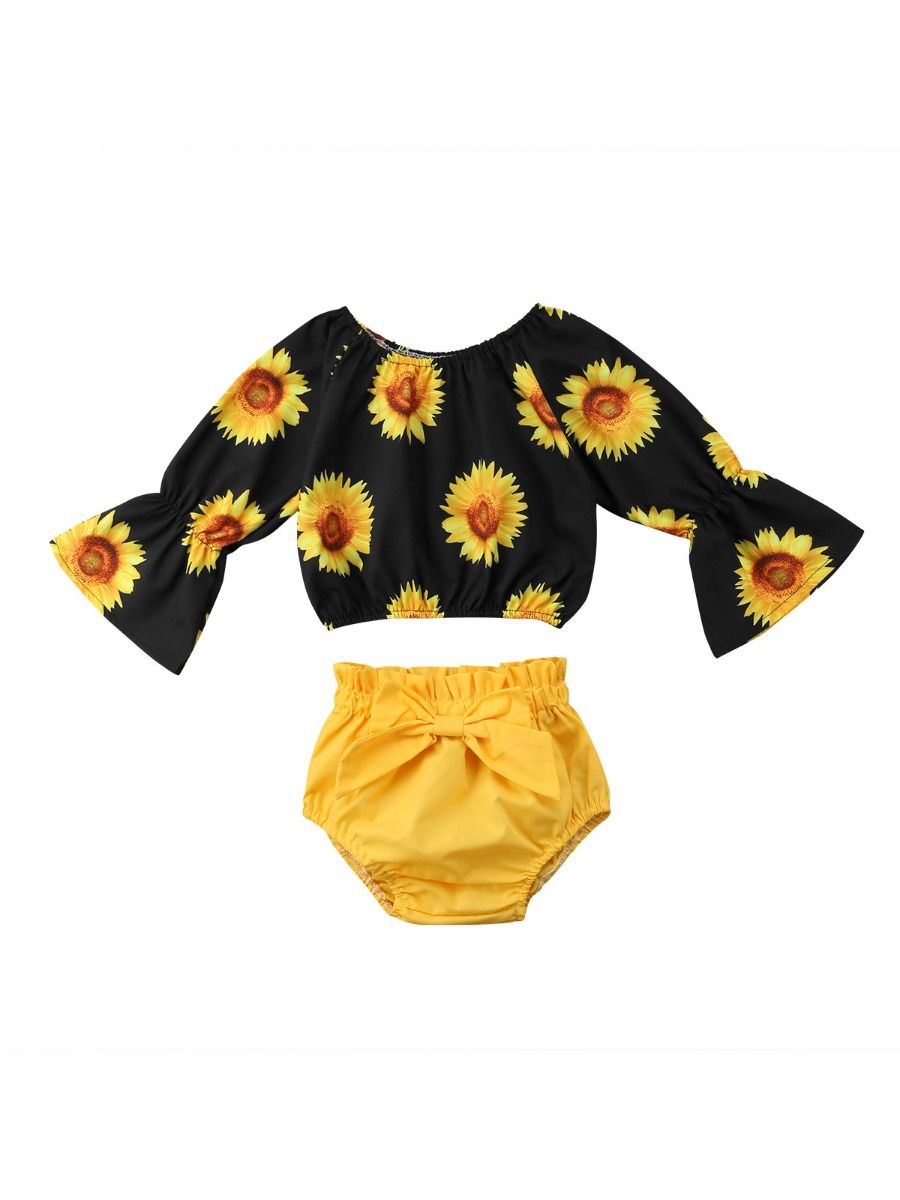 infant sunflower outfit