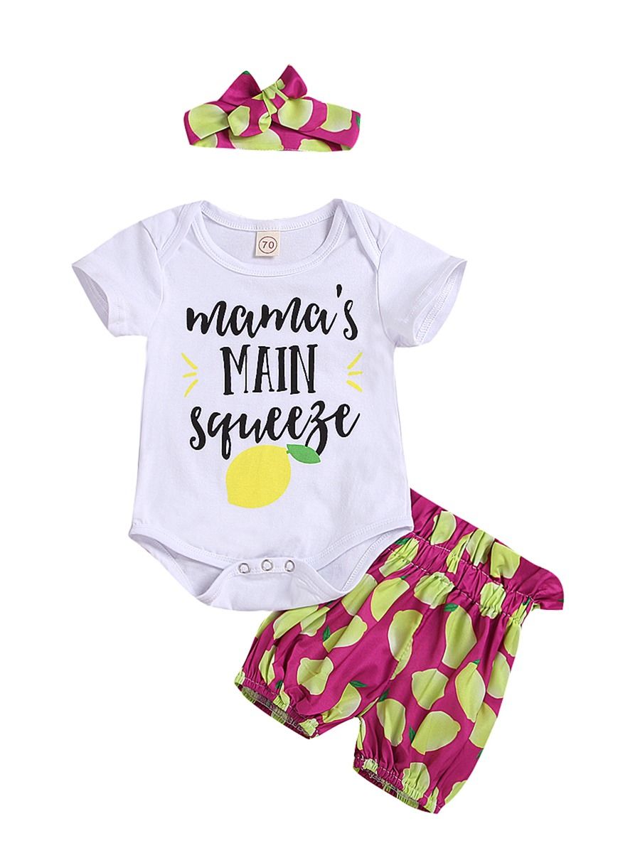 lemon outfit baby girl