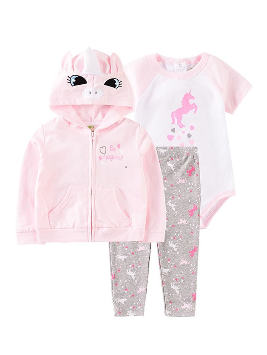 baby girl hoodie set