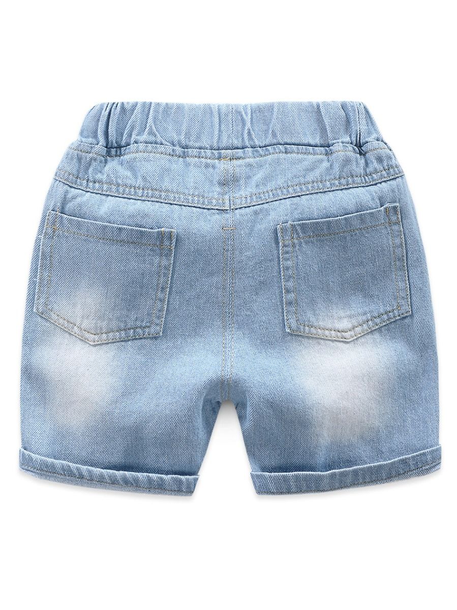 Wholesale Fashion Toddler Big Boy Shark Ripped Denim Sh