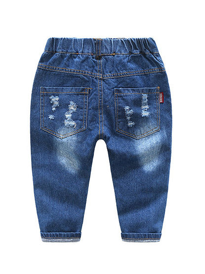 Wholesale Fashion Toddler Big Boy Frayed Jeans 19081658