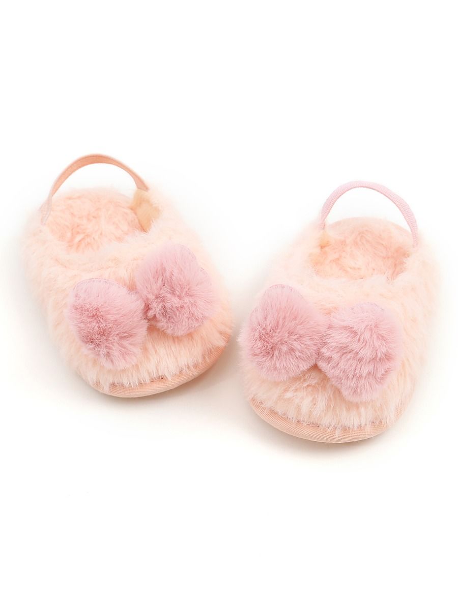 Wholesale Fashion Baby Fur Slip-on Slipper Indoor 19092