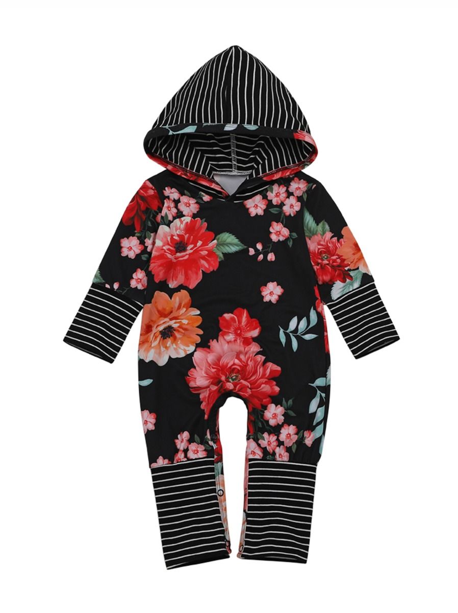 baby girl hooded jumpsuit