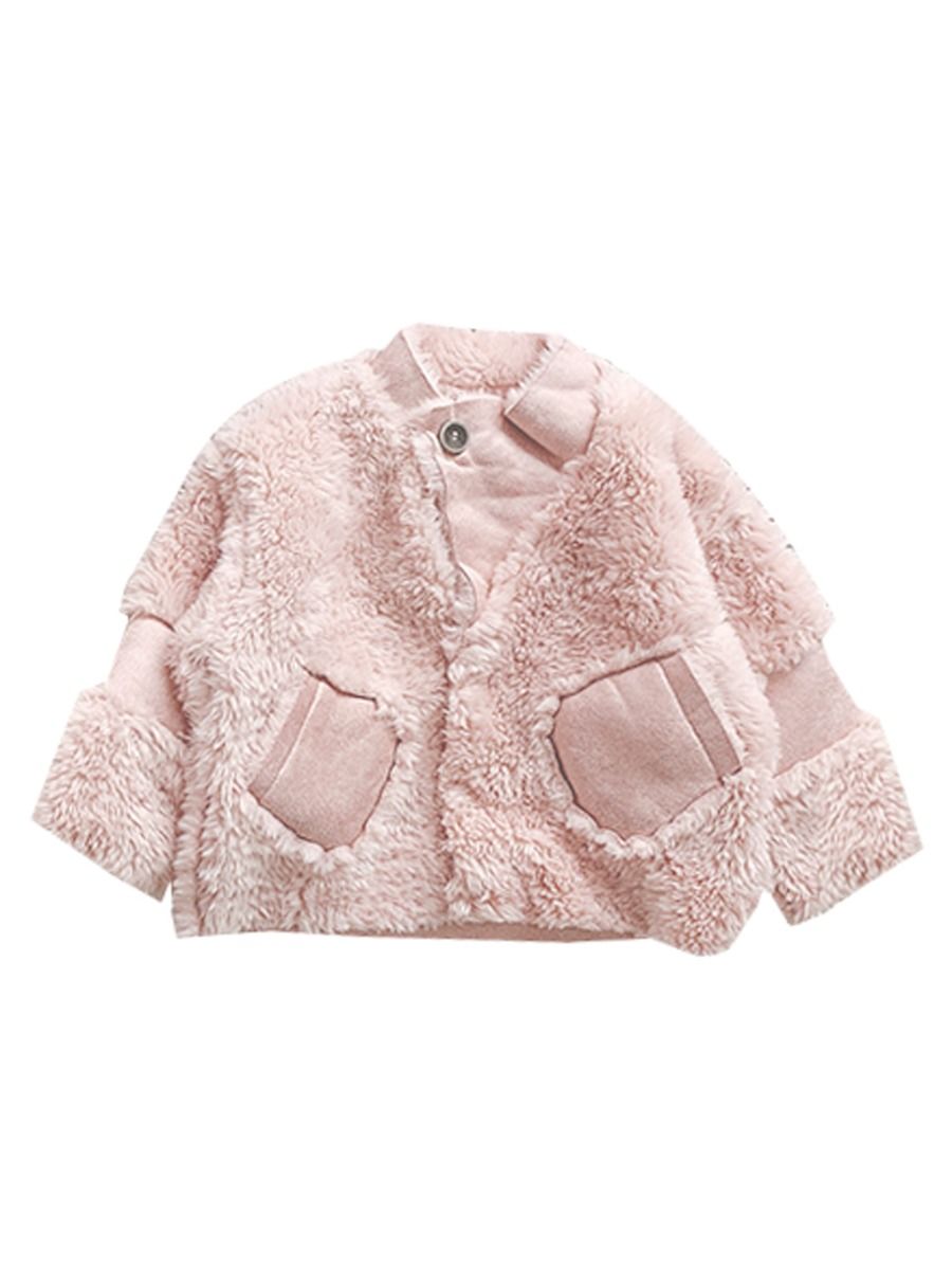 girls fleece lined coat