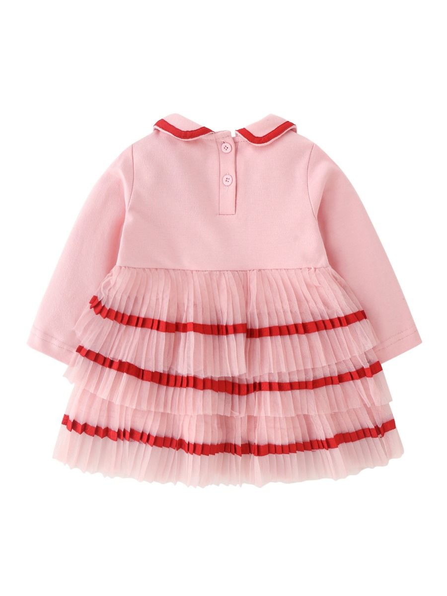 Wholesale Fall Baby Toddler Girl Layered Princess Dress