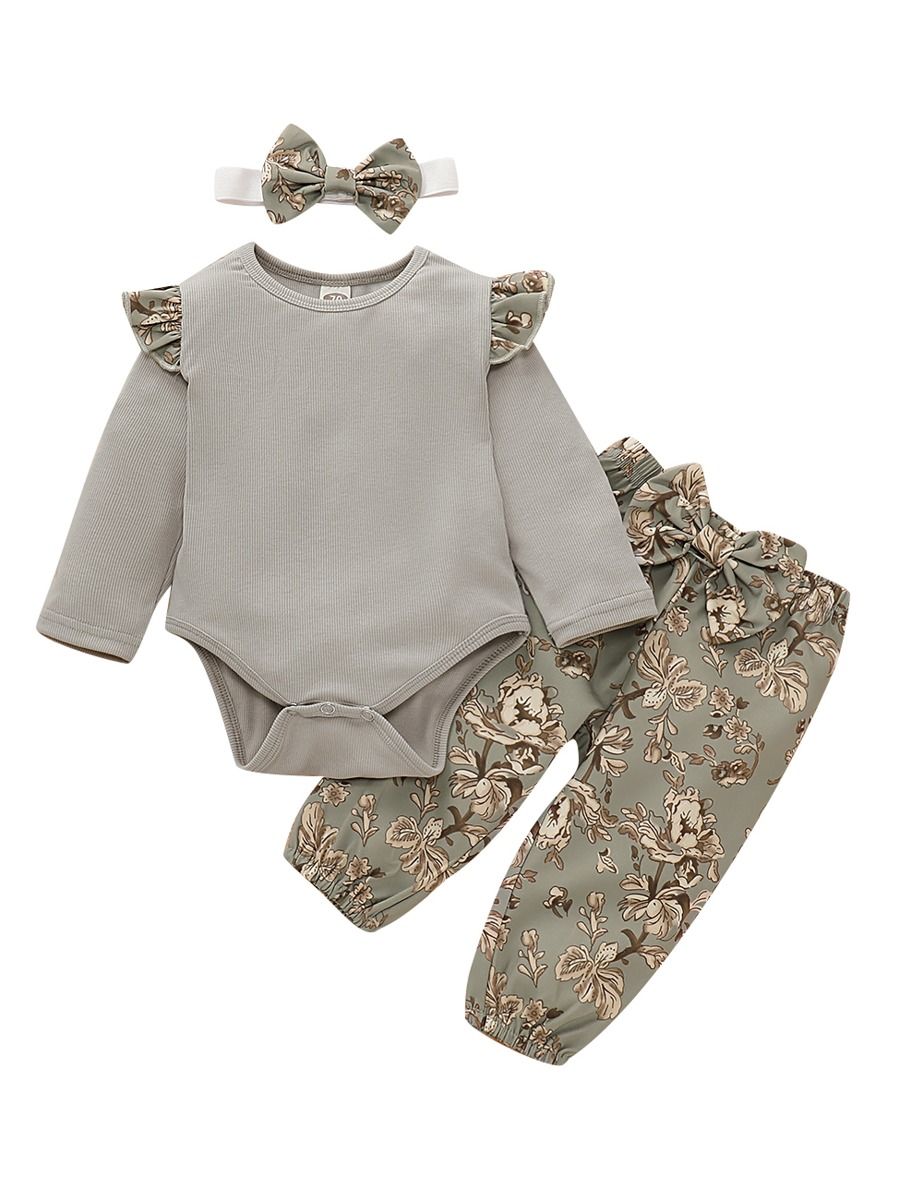 baby girl floral onesie