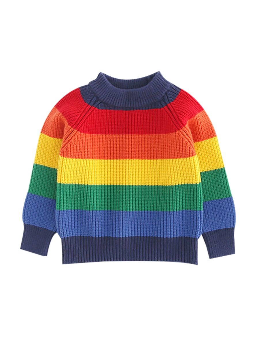 rainbow color sweater