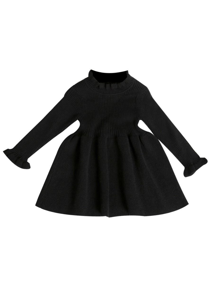 Wholesale Fashion Baby Little Girls Ribbed Long Sleeve