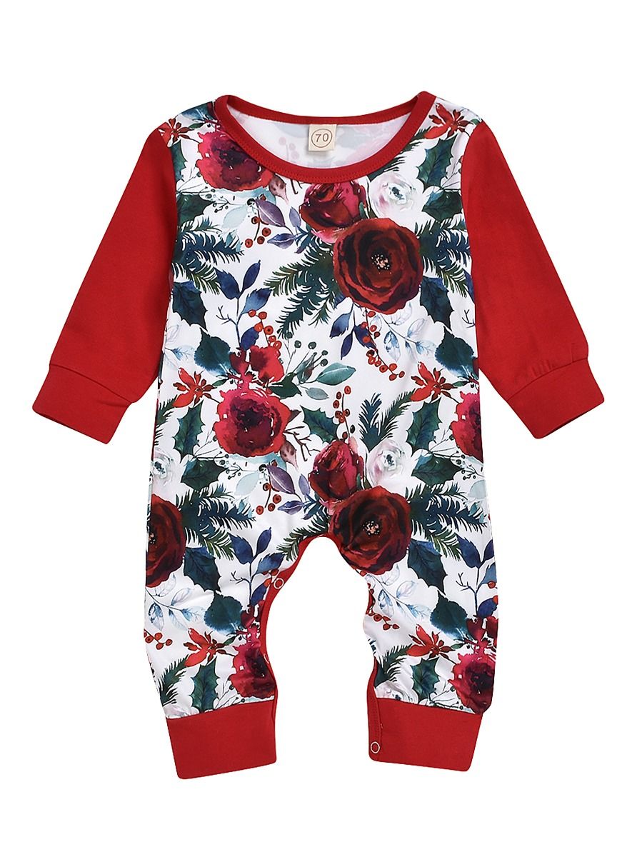 red flower jumpsuit