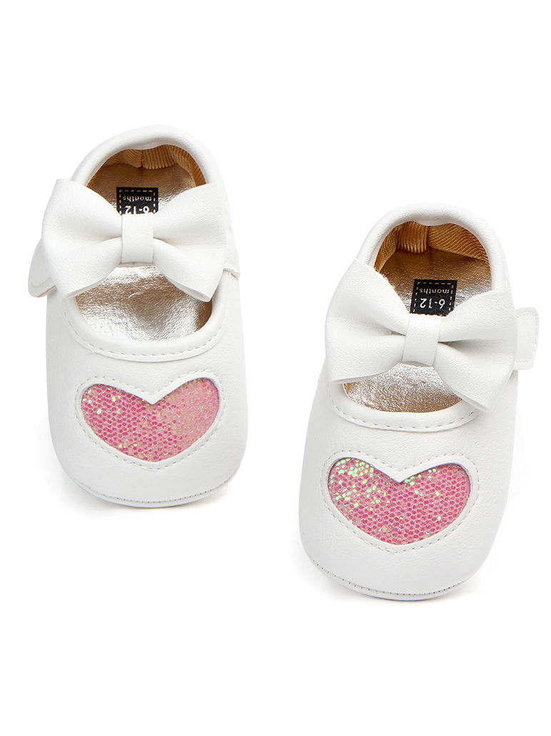 Wholesale Love Heart Bow Baby Crib Shoes 19121321 Kis