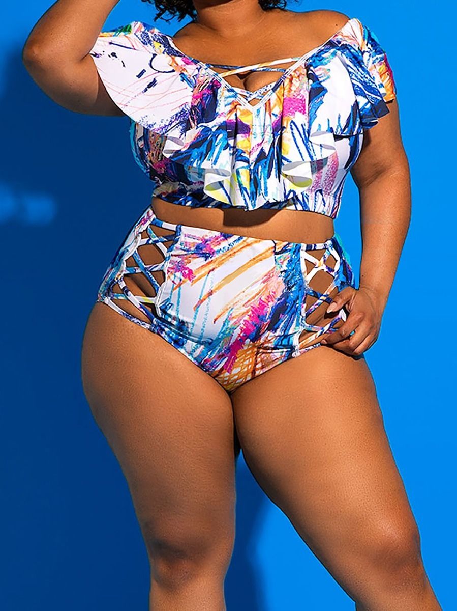 2 piece bikini for plus size