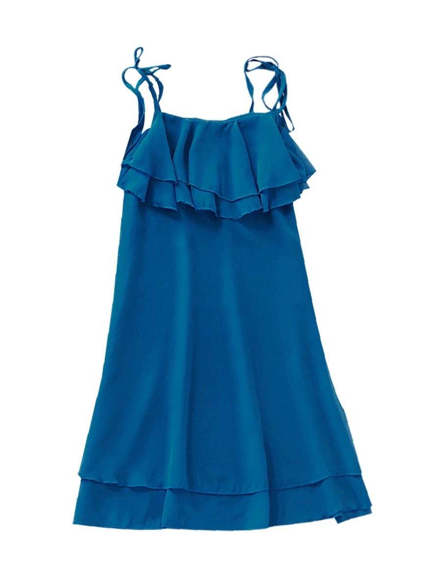 Wholesale Mommy and Me Vacation Blue Dress 19123016 - k