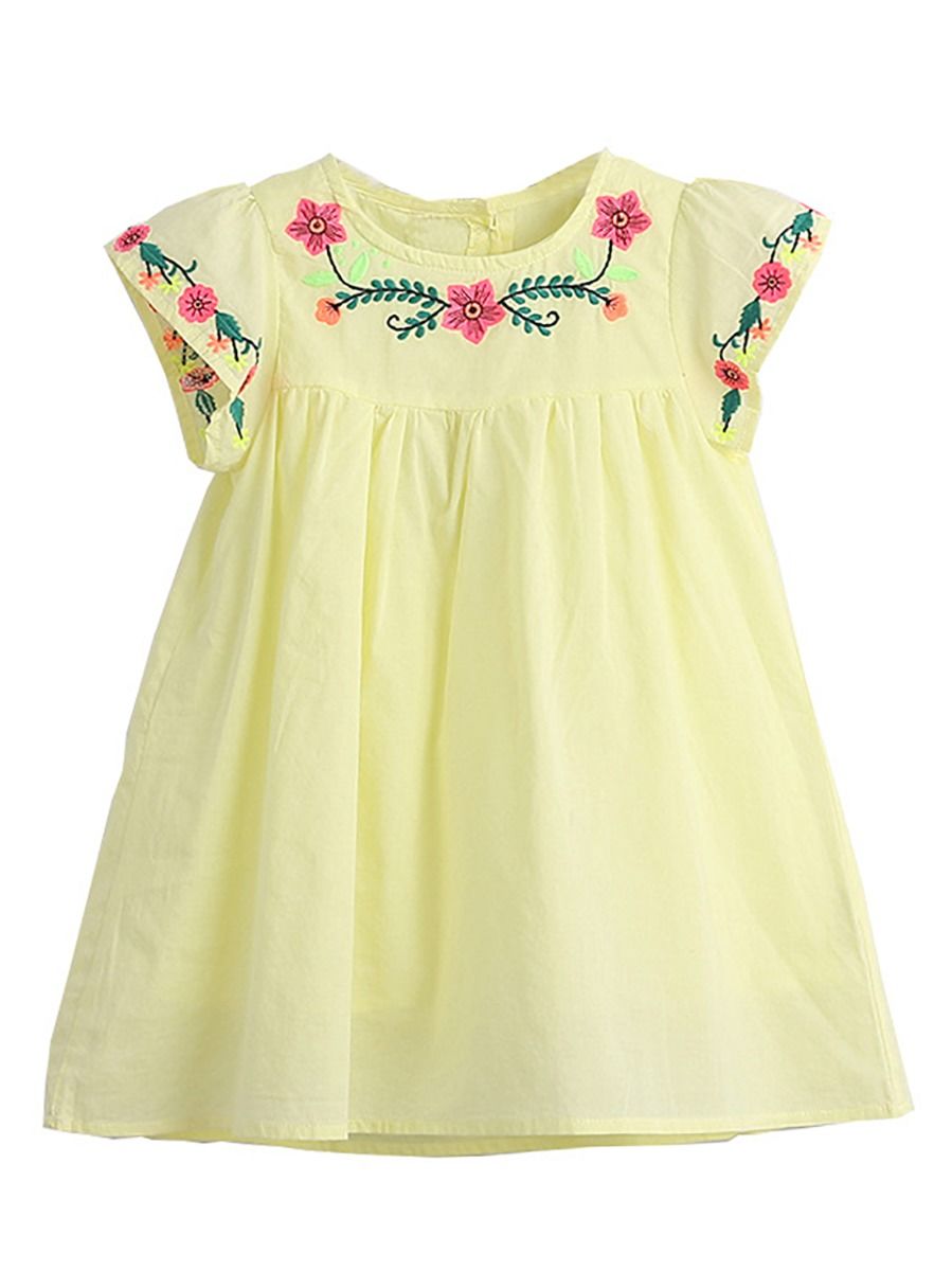 little girl yellow dress