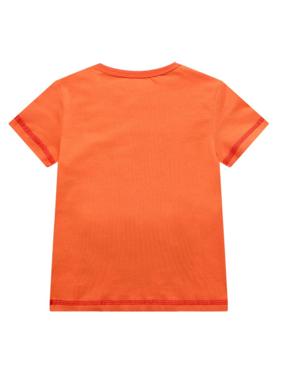 Wholesale Little Boys Cartoon Orange T-shirt 20022603