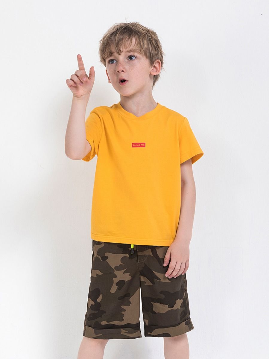 Wholesale Little Big Boy Yellow T-shirt 200229135 - kis