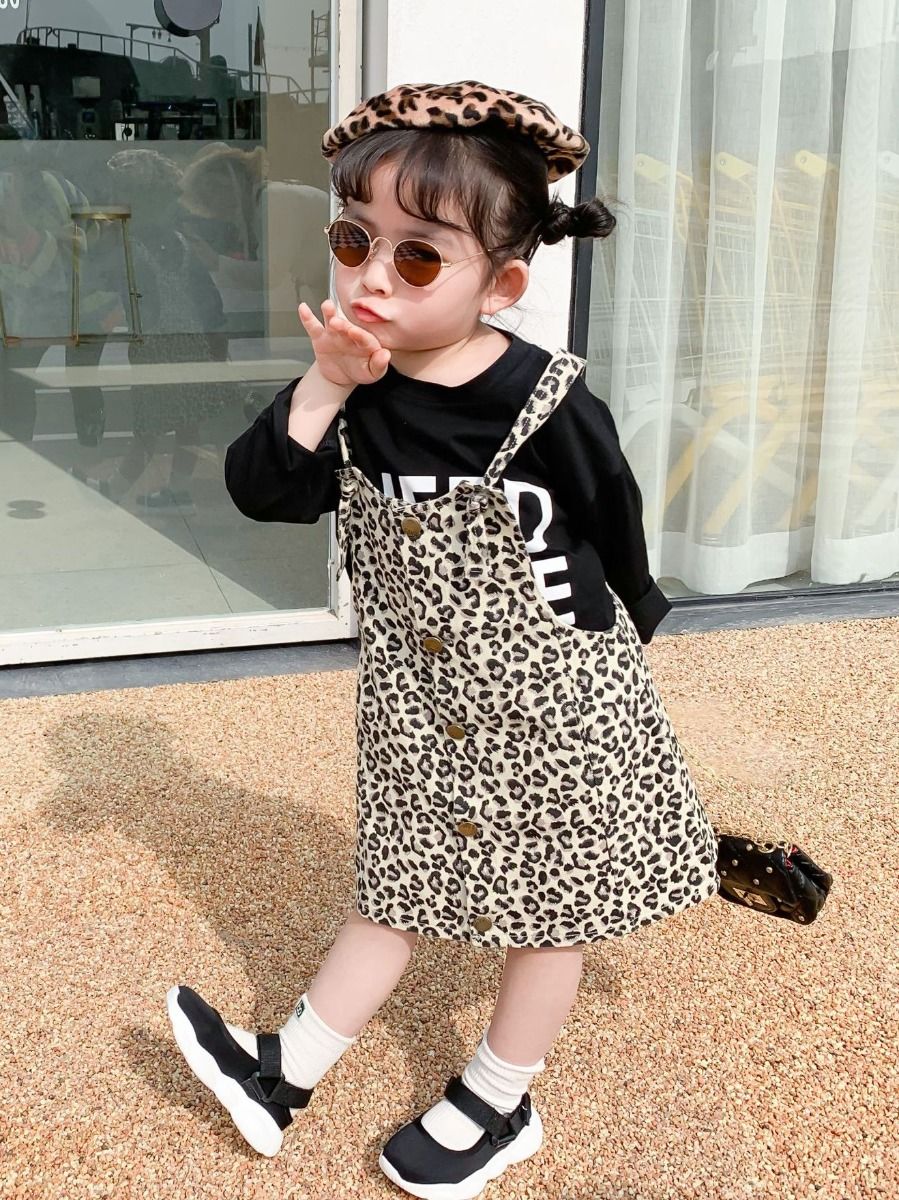 little girl leopard dress