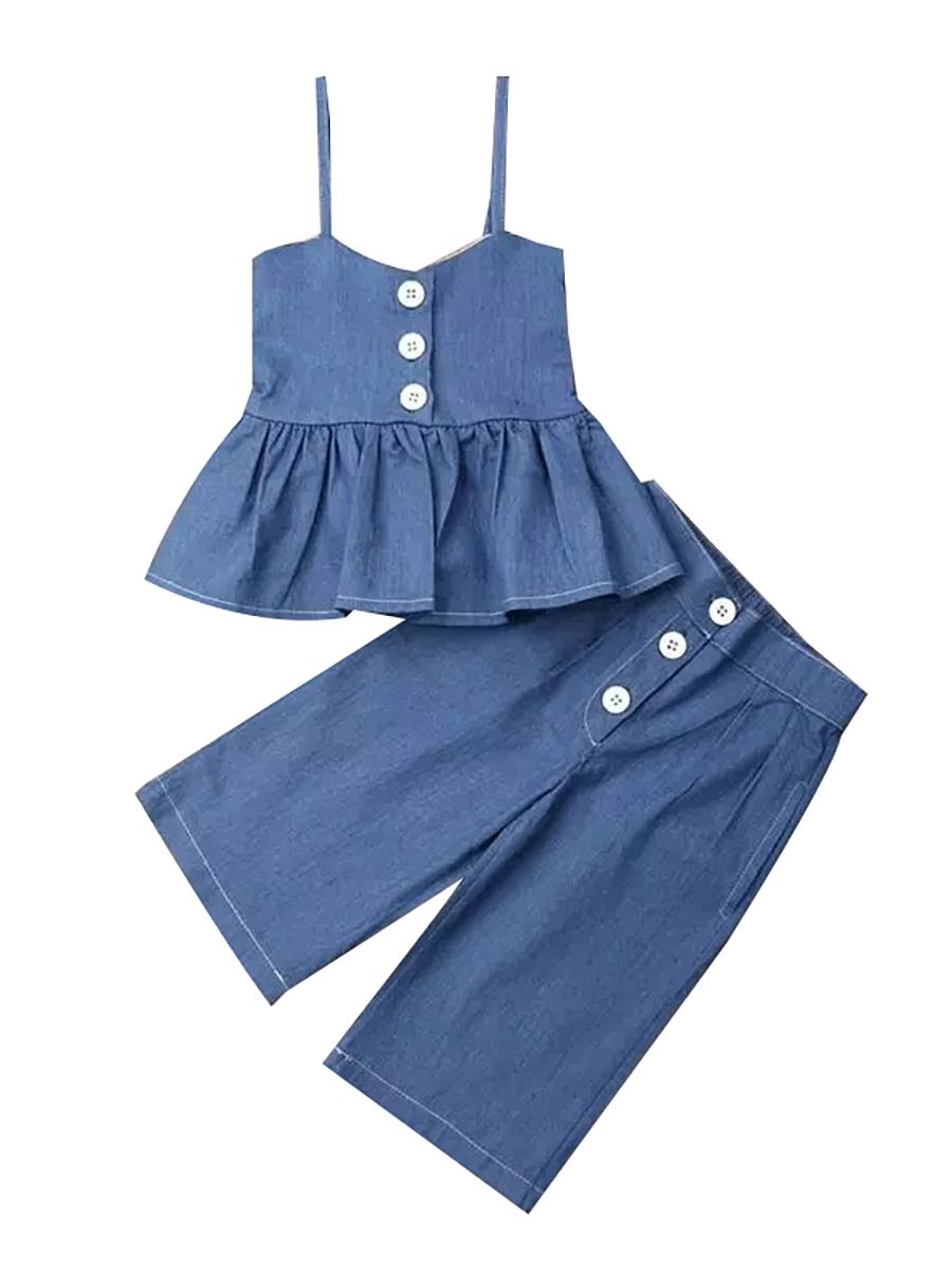 2 piece summer pants set