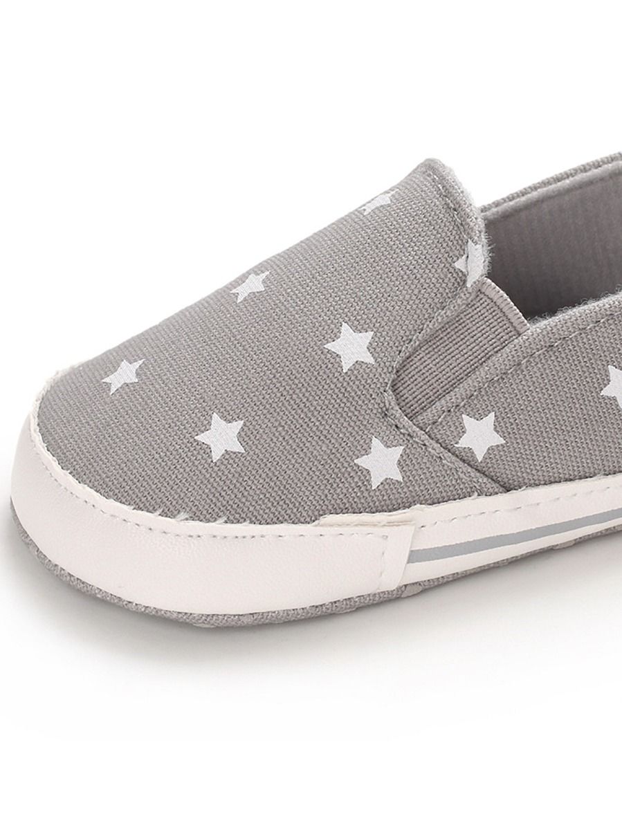 Wholesale Baby Unisex Stars Canvas Crib Shoes 200324312