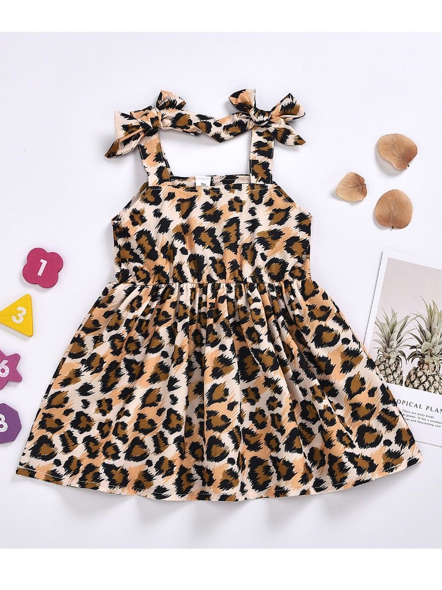 baby girl leopard dress