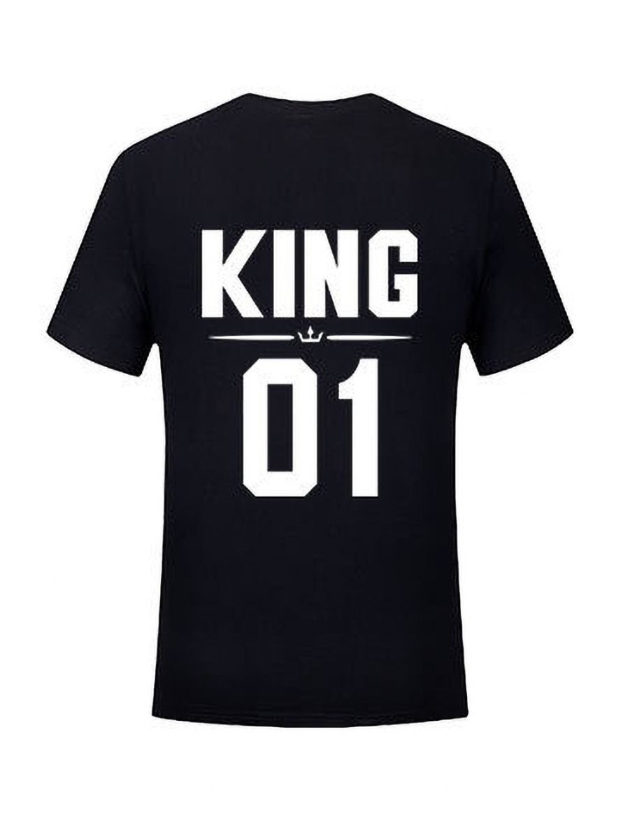 Wholesale KING QUEEN PRINCESS PRINCE Black Family T-shi
