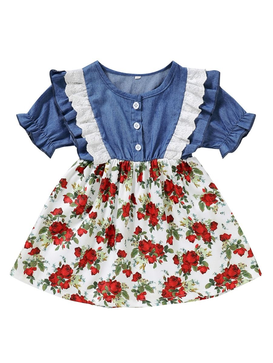 baby girl rose dress