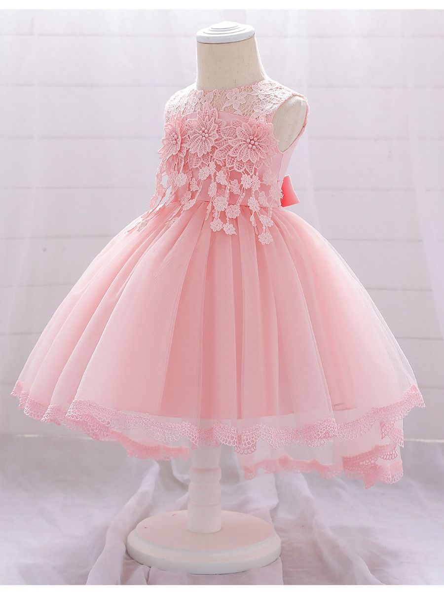 Wholesale Baby Girl Lace Flower Party Formal Dress 2005