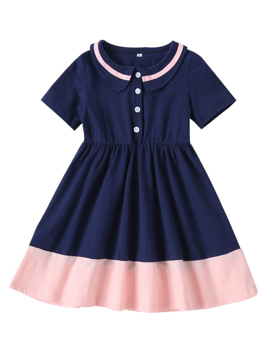 pink and blue summer dress