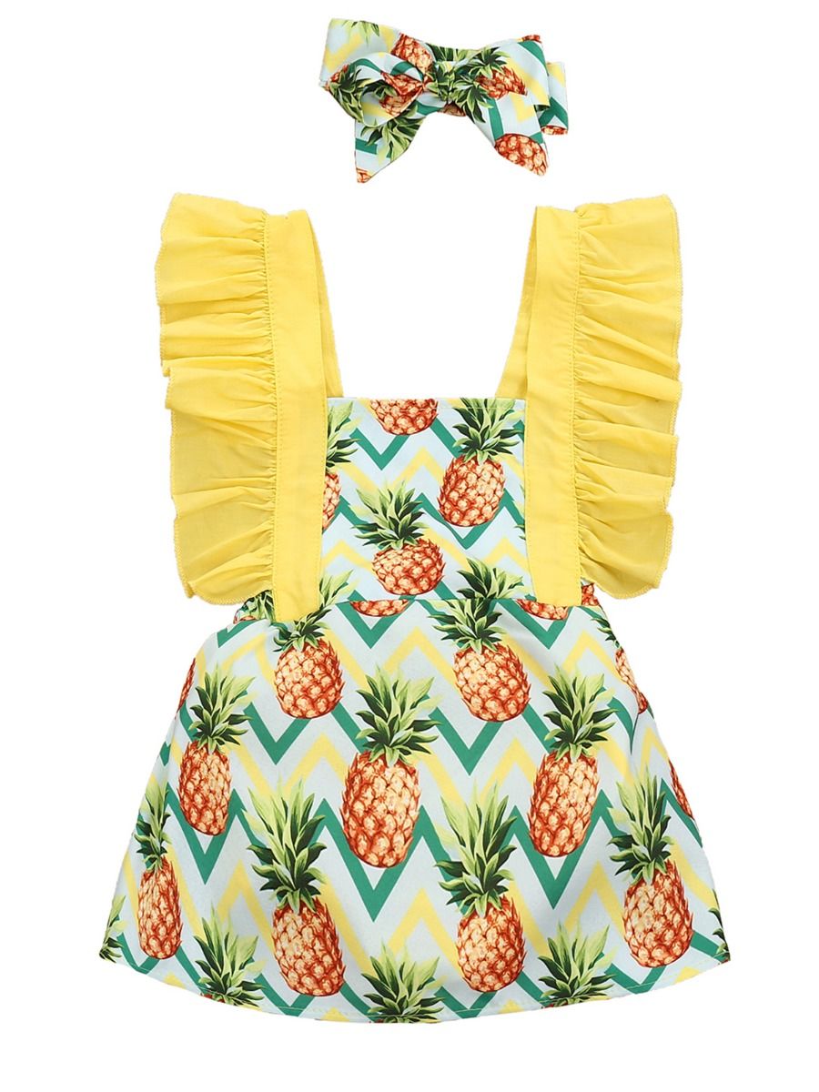 baby girl pineapple dress