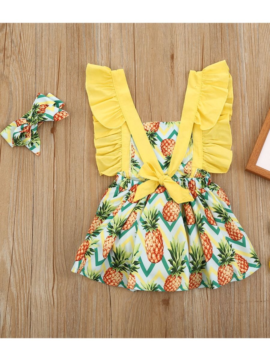 baby girl pineapple dress