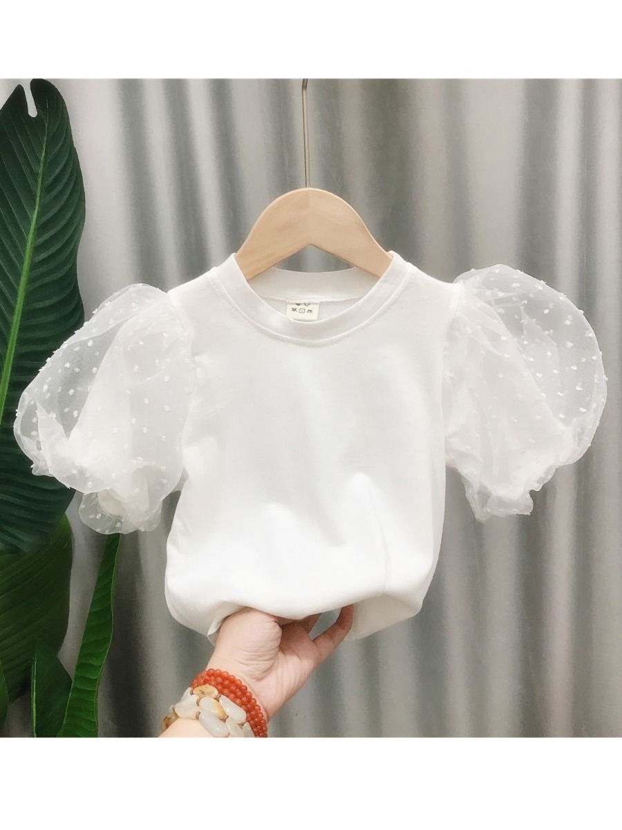 puff sleeve top kids