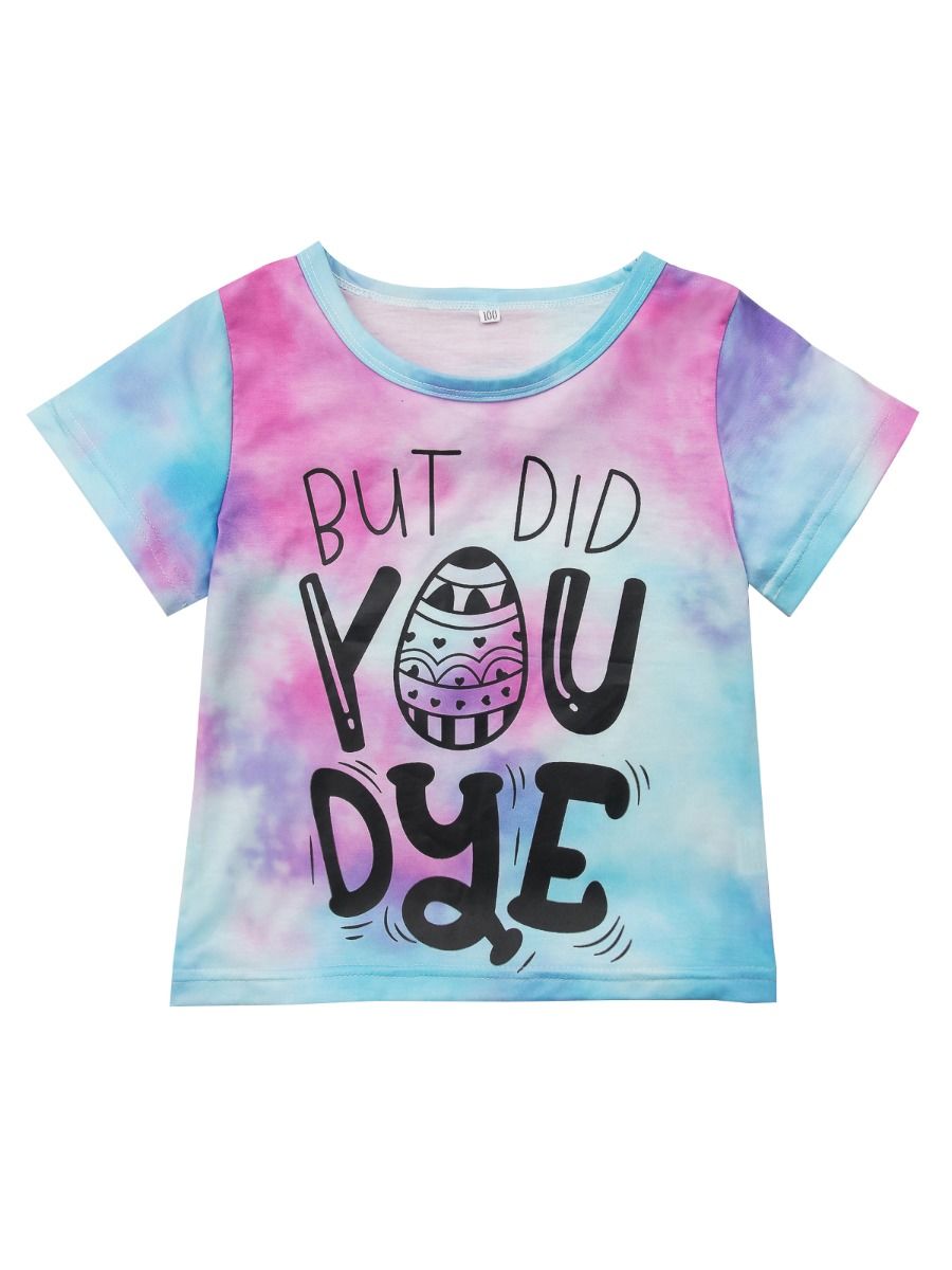 little girl tie dye shirt