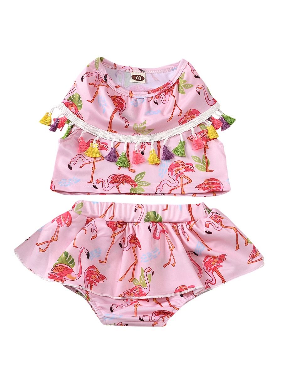 infant flamingo swimsuit