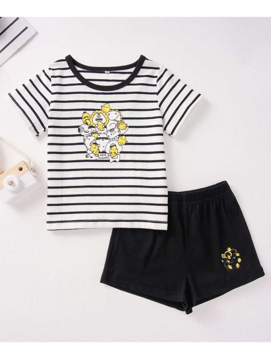 Wholesale 2 Pieces Infant Toddler Boy Girl Cartoon Cat