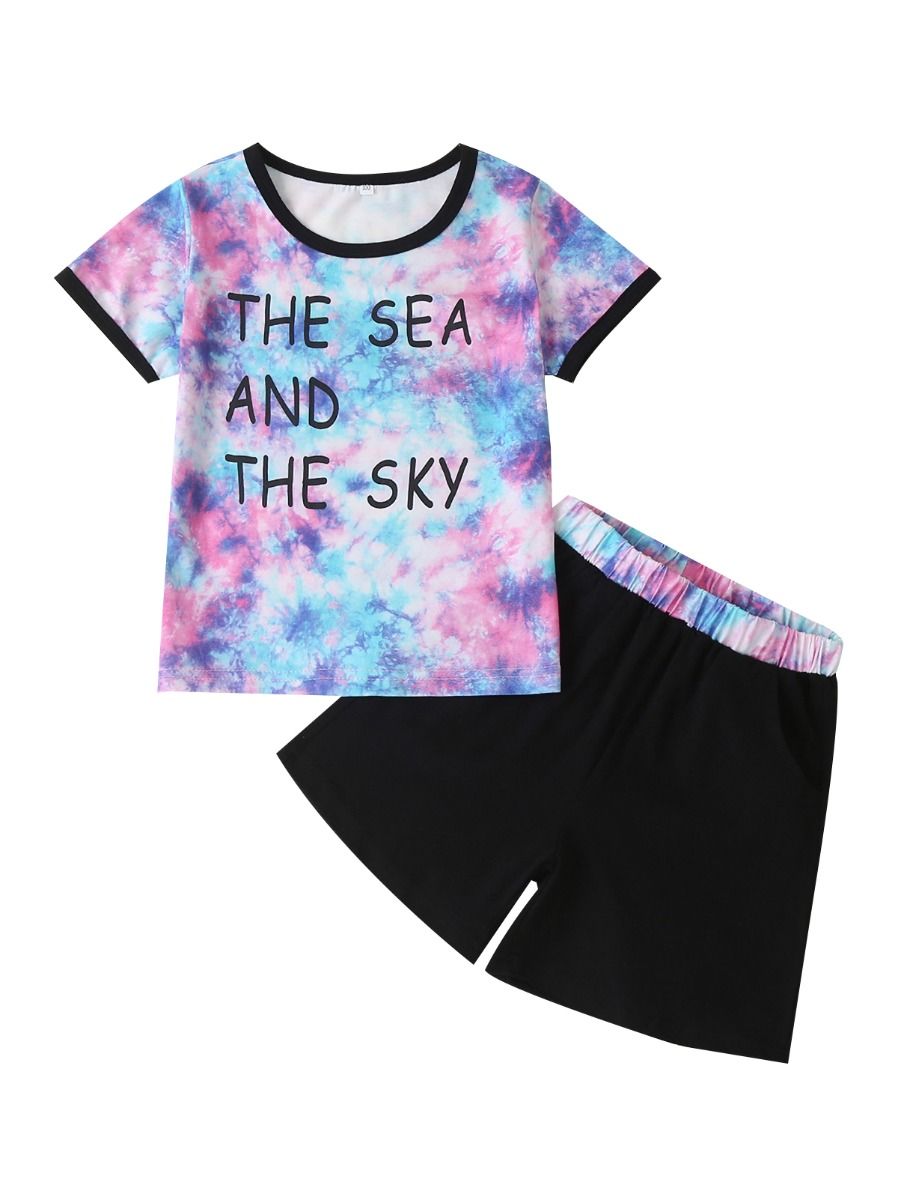 little girl tie dye shirt