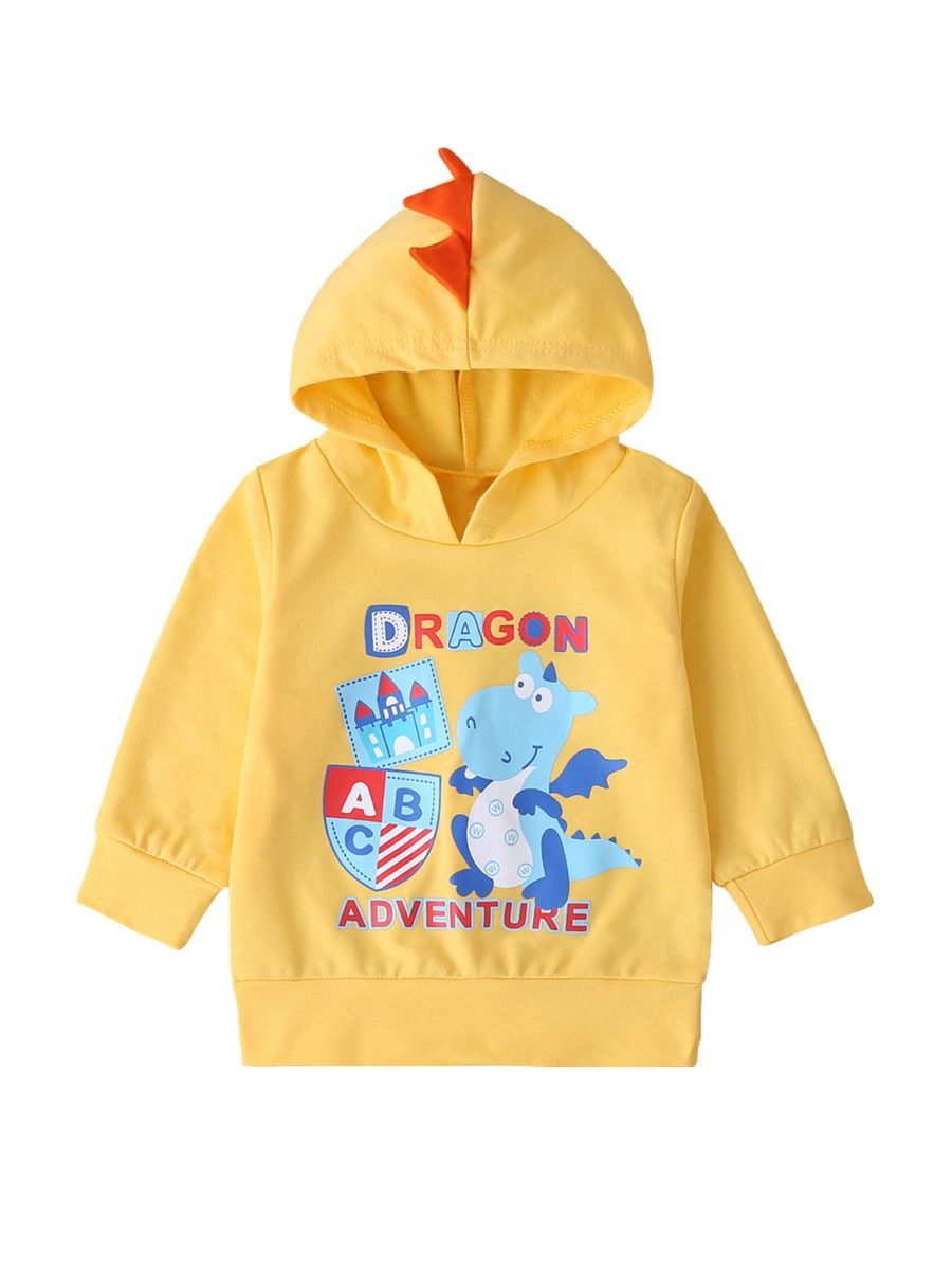 yellow hooded sweatshirt toddler