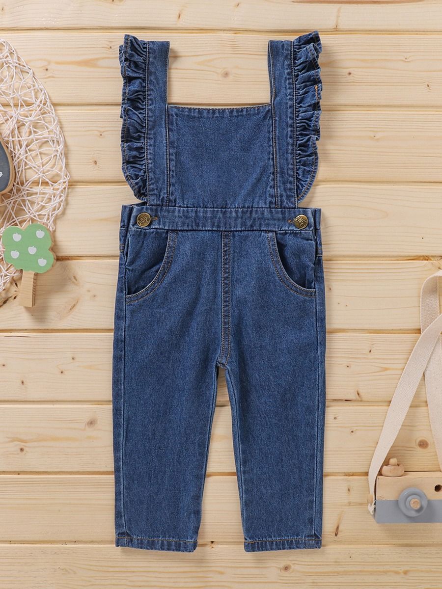 Wholesale Infant Toddler Girl Ruffle Overall Jeans 2011