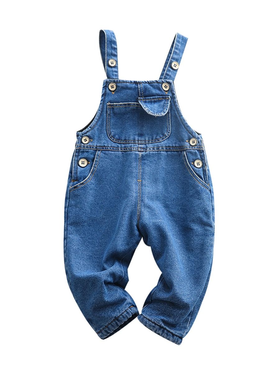 Wholesale Toddler Denim Suspender Pants 201118866 - kis