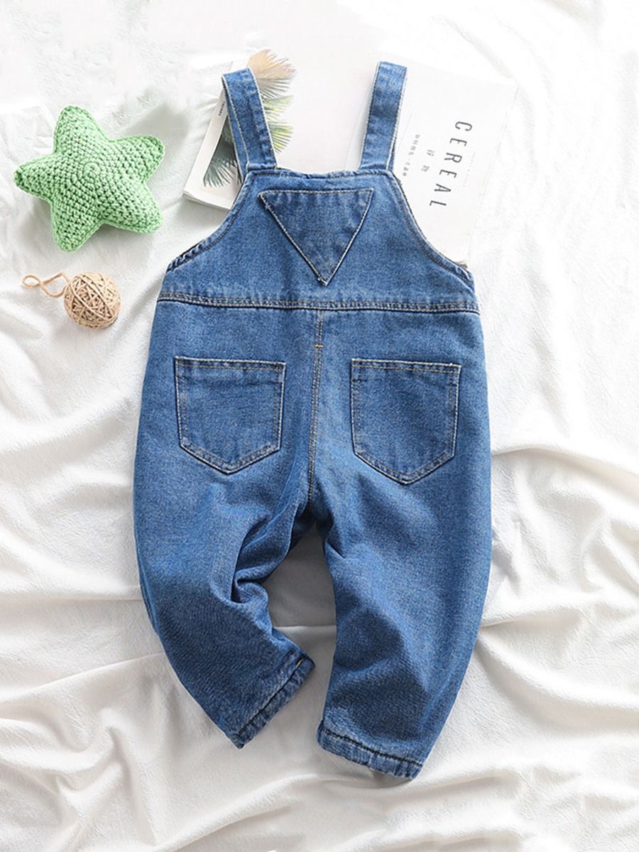 Wholesale Toddler Denim Suspender Pants 201118866 - kis