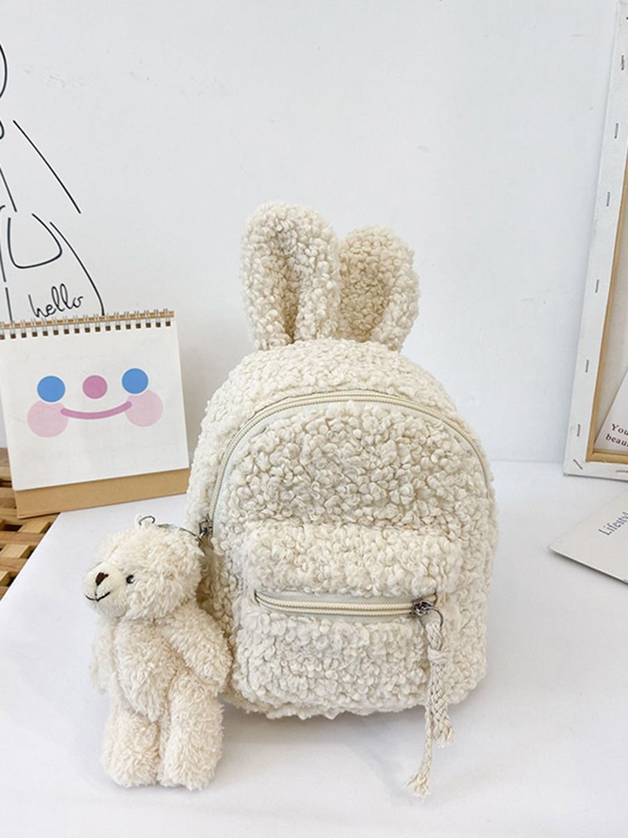 Wholesale Little Girl Fluffy Backpack 201119492 - kiski