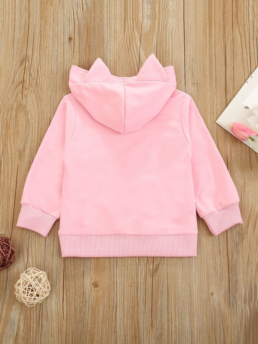 Wholesale Kid Girl Cat Hooded Sweatshirt 210108138 - ki